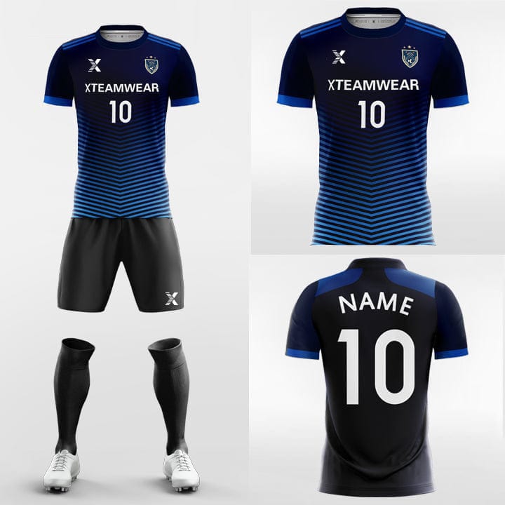 XTeamwear Soccer Uniforms Pinstripe - Custom Soccer Jerseys Kit Sublimated for School