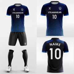 XTeamwear Soccer Uniforms Pinstripe - Custom Soccer Jerseys Kit Sublimated for School