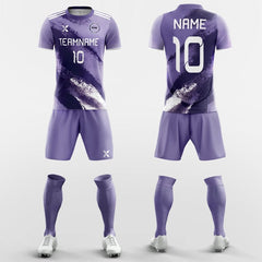 XTeamwear Soccer Uniforms Purple Marble - Custom Soccer Jerseys Kit Sublimated Design