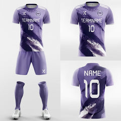 XTeamwear Soccer Uniforms Purple Marble - Custom Soccer Jerseys Kit Sublimated Design