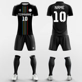 XTeamwear Soccer Uniforms Rainbow Line - Custom Soccer Jerseys Kit Sublimated Design