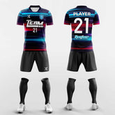 XTeamwear Soccer Uniforms Rainbow Striped - Custom Soccer Jerseys Kit Sublimated for League