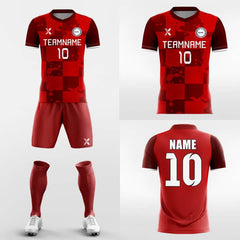 XTeamwear Soccer Uniforms Red Album - Custom Soccer Jerseys Kit Sublimated Design