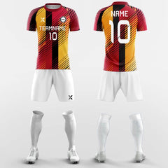 XTeamwear Soccer Uniforms Red Light - Custom Soccer Jerseys Kit Sublimated Design