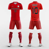 XTeamwear Soccer Uniforms Red / S Cherry Red - Custom Soccer Jerseys Kit Sublimated for Team FT260501S