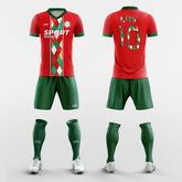 XTeamwear Soccer Uniforms Red / S Christmas Classic - Custom Sublimation Short Sleeve Soccer Kits
