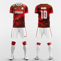XTeamwear Soccer Uniforms red / S Enchanting Colors - Custom Soccer Jerseys Kit Sublimated for Team