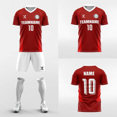 XTeamwear Soccer Uniforms Red / S Grate - Custom Soccer Jerseys Kit Sublimated Design
