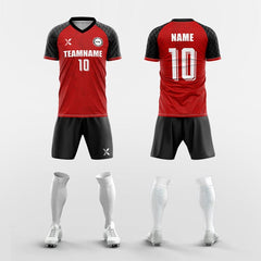 XTeamwear Soccer Uniforms Red / S Ice - Custom Soccer Jerseys Kit Sublimated Design