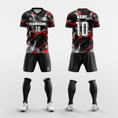 XTeamwear Soccer Uniforms Red / S Nezha - Custom Soccer Jerseys Kit Sublimated Design