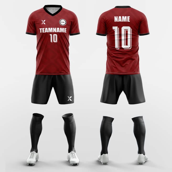 XTeamwear Soccer Uniforms Red / S Notion-Custom Soccer Jerseys Kit Sublimated Design