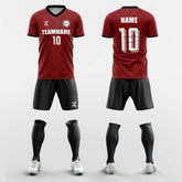 XTeamwear Soccer Uniforms Red / S Notion-Custom Soccer Jerseys Kit Sublimated Design