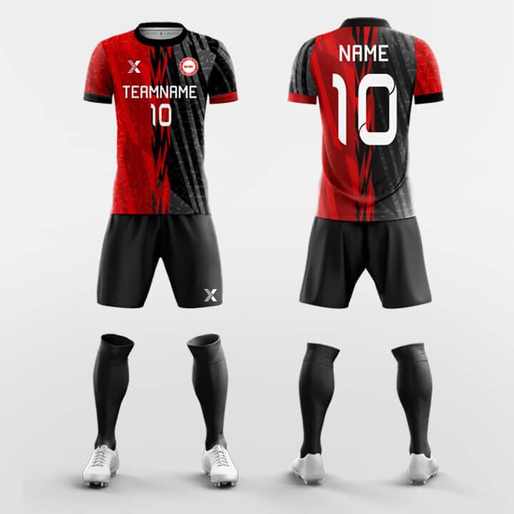 XTeamwear Soccer Uniforms Red / S Papaya - Custom Soccer Jerseys Kit for Academy