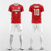 XTeamwear Soccer Uniforms Red / S Random clusters - Custom Soccer Jerseys Kit Sublimated for Team