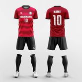 XTeamwear Soccer Uniforms Red / S Ray 2 - Custom Soccer Jerseys Kit Sublimated Design