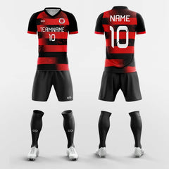 XTeamwear Soccer Uniforms Red / S Rhythm 2- Custom Soccer Jerseys Kit Sublimated Design