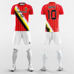 XTeamwear Soccer Uniforms Red / S Ribbon - Custom Soccer Jerseys Kit Sublimated for University