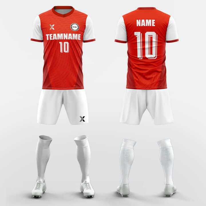 XTeamwear Soccer Uniforms Red / S Robust-Custom Soccer Jerseys Kit Sublimated Design