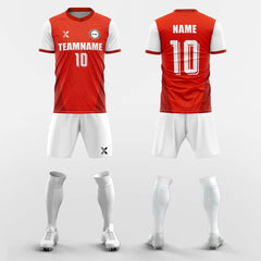 XTeamwear Soccer Uniforms Red / S Robust-Custom Soccer Jerseys Kit Sublimated Design