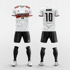 XTeamwear Soccer Uniforms Red / S Sand - Custom Soccer Jerseys Kit Sublimated Design