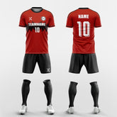 XTeamwear Soccer Uniforms Red / S Stepped - Custom Soccer Jerseys Kit Sublimated for Team