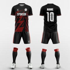 XTeamwear Soccer Uniforms red / S Ten Thousand Thunderbolts - Custom Soccer Jerseys Kit Sublimated for Team