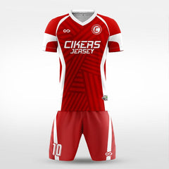 XTeamwear Soccer Uniforms red / S Through the clouds - Custom Soccer Jerseys Kit Sublimated for Team - WS204GCCY3