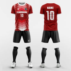 XTeamwear Soccer Uniforms Red / S Thrust-Custom Soccer Jerseys Kit Sublimated Design