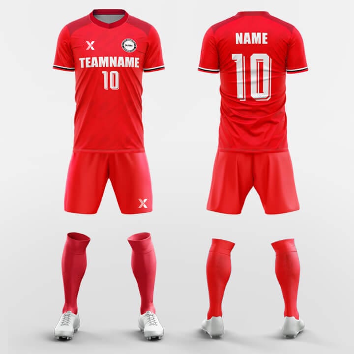 XTeamwear Soccer Uniforms Red / S Transcend-Custom Soccer Jerseys Kit Sublimated Design