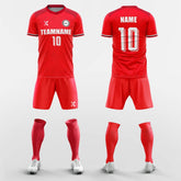 XTeamwear Soccer Uniforms Red / S Transcend-Custom Soccer Jerseys Kit Sublimated Design