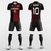 XTeamwear Soccer Uniforms Retro Striped - Custom Soccer Jerseys Kit Sublimated for Youth