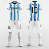 XTeamwear Soccer Uniforms Retro Striped- Custom Soccer Jerseys Kit Sublimation for High School