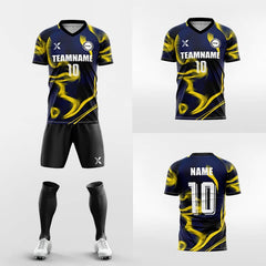 XTeamwear Soccer Uniforms Sand 2 - Custom Soccer Jerseys Kit Sublimated Design