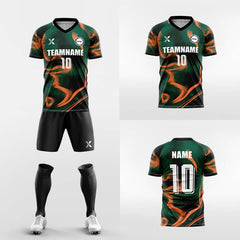 XTeamwear Soccer Uniforms Sand 2 - Custom Soccer Jerseys Kit Sublimated Design