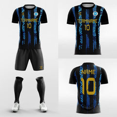 XTeamwear Soccer Uniforms Snake Print - Custom Soccer Jerseys Kit Sublimated for Academy