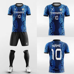 XTeamwear Soccer Uniforms Squama - Custom Sublimation Short Sleeve Soccer Kits