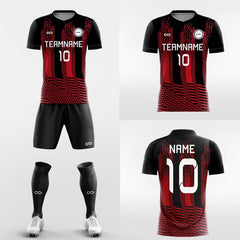 XTeamwear Soccer Uniforms Tetris - Sublimated Design Custom Soccer Jerseys Set