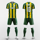 XTeamwear Soccer Uniforms Twill tricolor stripe - Custom Soccer Jerseys Kit Sublimated for Team