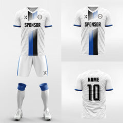 XTeamwear Soccer Uniforms Two-color centered vertical color- Custom Soccer Jerseys Kit Sublimated for Team