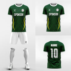 XTeamwear Soccer Uniforms Two crescent-shaped - Custom Soccer Jerseys Kit Sublimated for Team