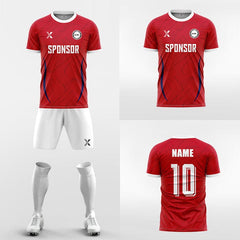 XTeamwear Soccer Uniforms Two crescent-shaped - Custom Soccer Jerseys Kit Sublimated for Team