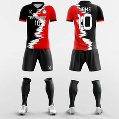 XTeamwear Soccer Uniforms Two Tone - Custom Soccer Jerseys Kit Sublimated Design