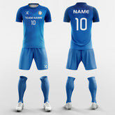 XTeamwear Soccer Uniforms Vintage Blue - Custom Soccer Jerseys Kit Sublimated for University