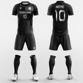 XTeamwear Soccer Uniforms Vintage Plaid - Custom Soccer Jerseys Kit Black Design
