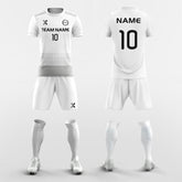 XTeamwear Soccer Uniforms Vintage White - Custom Soccer Jerseys Kit Sublimated for League