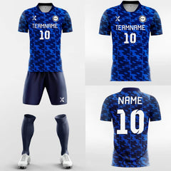 XTeamwear Soccer Uniforms Water Wave - Custom Soccer Jerseys Kit Sublimated Design