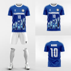 XTeamwear Soccer Uniforms Wave - Custom Soccer Jerseys Kit Sublimated Design