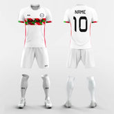 XTeamwear Soccer Uniforms White / S Christmas Flag - Custom Sublimation Short Sleeve Soccer Kits