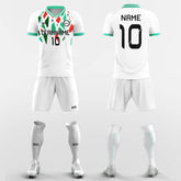 XTeamwear Soccer Uniforms White / S Christmas Shivering - Custom Sublimation Short Sleeve Soccer Kits
