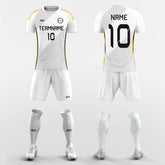 XTeamwear Soccer Uniforms White / S Geometric Pulse - Custom Soccer Jerseys Kit Sublimated for Team FT260327S